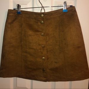 Dark Brown Skirt Old Navy